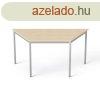 MAYAH ltalnos asztal fmlbbal, trapz alak, 75x150/75 cm