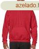 Kenguru zsebes kapucnis pulver, Gildan GI18500, Red-3XL