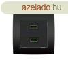 CITY 2xUSB ALJZAT ANTRACIT