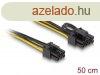 DeLock Power PCI Express 6 pin male to PCI Express 6+2 pin m