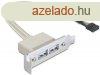 DeLock Slot konzol USB 2.0 low profile 2 port