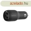 Belkin BoostCharge Dual USB-A Car Charger 24W Black