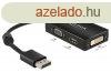DeLock Adapter Displayport 1.1 male > VGA / HDMI / DVI fe