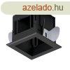 MODENA 1 MODULE RECESSED BOX WITH FRAME FEKETE 92MOD1GR/BL