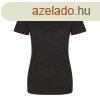 JT001F tri-blend Ni rvid ujj pl Just Ts, Heather Black-