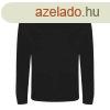 JT002 tri-blend hossz ujj frfi pl Just Ts, Solid Black-