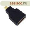 Gembird HDMI micro D -> HDMI M/F adapter fekete