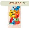 3D-s Montessori fa puzzle jtk - -Nyuszi