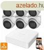 Hikvision 5 megapixeles 6 dome kamers rendszer 30 mteres l