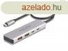 DeLock 4-port USB Type-A USB Type-C Hub 0,35m Grey