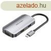 USB-C dokkollloms HDMI-hez, VGA, USB 3.0, PD 0,15 m Venti