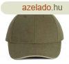 KP011 hat paneles Baseball sapka K-UP, Olive Green/Beige-U