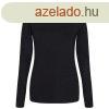 JT002F tri-blend Ni hossz ujj pl Just Ts, Solid Black-X