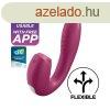 Satisfyer Sunray - akkus, lghullmos 2in1 vibrtor (piros)