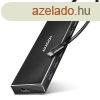 AXAGON HUE-F7C 7x USB 3.2 Gen 1 ALU FLAT hub, micro USB tpc