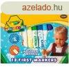 Crayola: Mini Kids tompa hegy filctoll 12 darabos kszlet