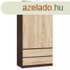 Gardrbszekrny fikkal - Akord Furniture S90 - wenge / sono