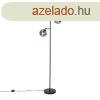 Art Deco lllmpa fekete fstveggel, 2 lmpval - Pallon