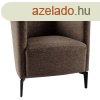 Design fotel, barna/fekete, KAPY