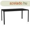 Kerti asztal, 150 cm, fekete, ABELO