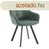 Design fotel, z&#xF6;ld Velvet/fekete, PETIN