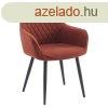 Design fotel, barna/fekete, OSKOR