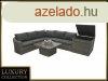 Rattan modulris szett BORNEO LUXURY 5 szemlyes (szrke)