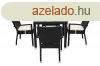 Garden rattan szerelvny NAPOLI I 1 + 4 (fekete)