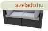 Rattan ktrszes pad SEVILLE (antracit)