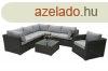 Rattan vltoz kszlet SEVILLA 6 f szmra (antracit)