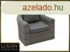 Rattan BORNEO LUXURY fotel (szrke)