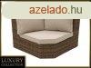 Rattan sarok BORNEO LUXURY (barna)