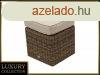 Rattan puff 40 x 40 cm BORNEO LUXURY (barna)