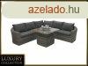 Rattan modulris szett BORNEO LUXURY 5 szemlyes (szrke)