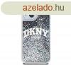 DKNY Liquid Glitter Arch Logo iPhone 15 htlap tok, fekete