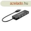 Orico hub adapter, USB-4x USB (fekete)