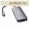 USB eloszt-HUB, USB-C PD/2xHDMI/3xUSB-A/SD/mSD, VERBATIM