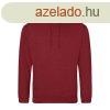 Just Hoods Uniszex laza szabs kapucnis pulver AWJH001, Re