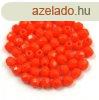 Cseh csiszolt goly gyngy - Orange - 3mm