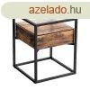 Rusztikus barna kis asztal 43 x 43 x 54 cm