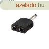 Sztere audi adapter 1x6.3mm jack dug - 2x6.3mm jack aljza