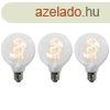 3 db E27 LED csavart izzlmpa kszlet G95 tltsz 5W 400 l