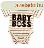 Rvid ujj dupla patentos " Baby Boss" felirat ba