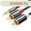 UGREEN AV116 kbel 3,5 mm-es Jack 2RCA-hoz (Cinch) UGREEN 1,