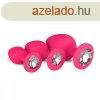 Easytoys Diamond - anl plug szett (pink)