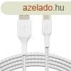 Belkin Braided USB-C to USB-A Cable 2m White