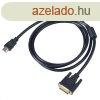 Akyga AK-AV-11 HDMI / DVI-D (Dual Link) (24+1) Cabe 1,8m Bla