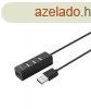 Astrum USB2.0 4 port HUB fekete UH050