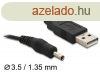 DeLock Cable USB Power > DC 3.5 x 1.35mm Male 1,5m