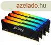 Kingston 32GB DDR4 2666MHz Kit(4x8GB) Fury Beast RGB Black